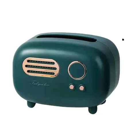 Boîte à mouchoirs rétro avec design élégant - Style radio vintage - La boutique secrète