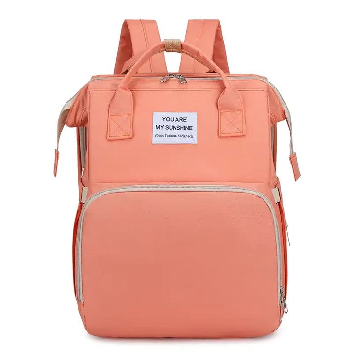 Sac à Langer Multifonction 3-en-1 avec Lit Bébé Intégré et Poches Isothermes