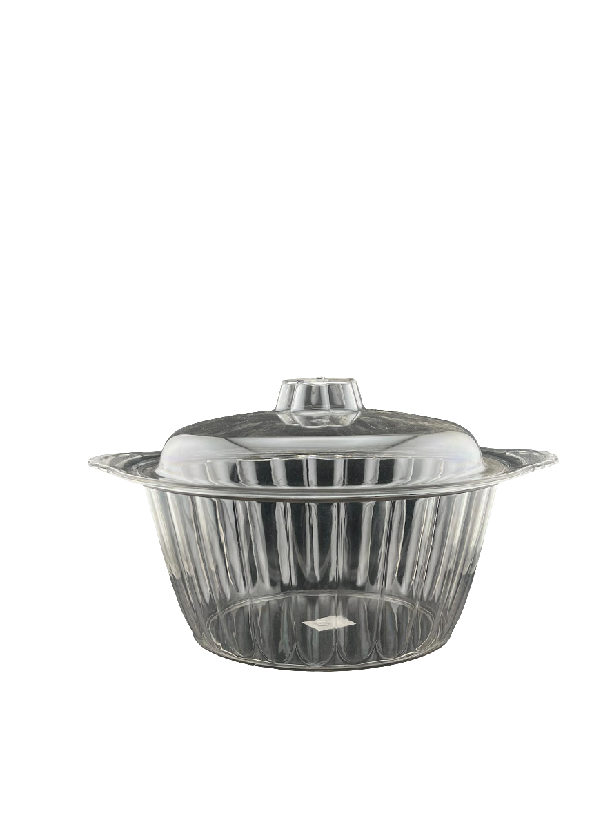 Plat en Acrylique Transparent avec Couvercle – Léger, Résistant et Élégant – 6L