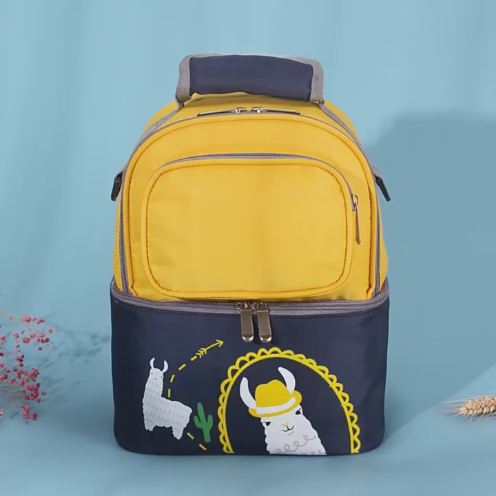 Sac Isotherme Enfant Dakar – Double Compartiment Design Lama | La Boutique Secrète
