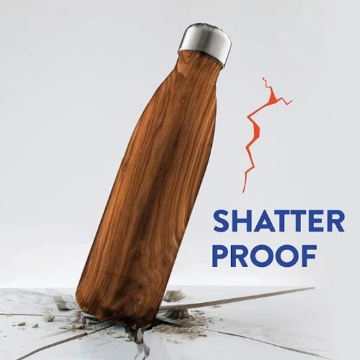 Gourde Isotherme Imitation Bois – Élégante & Incassable