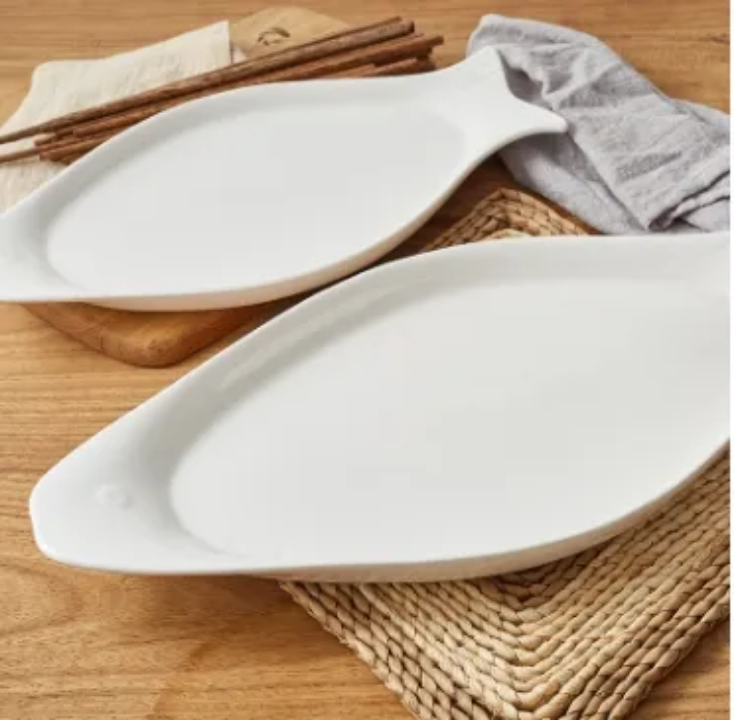 Assiette en forme de poisson – lot de 6 pièces - La boutique secrète