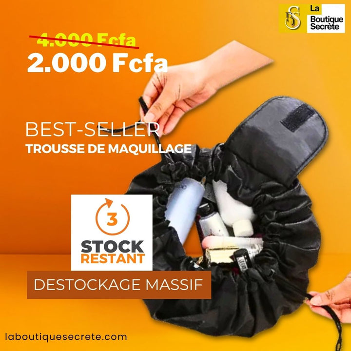 Trousse de maquillage portable – Organisateur compact à cordon