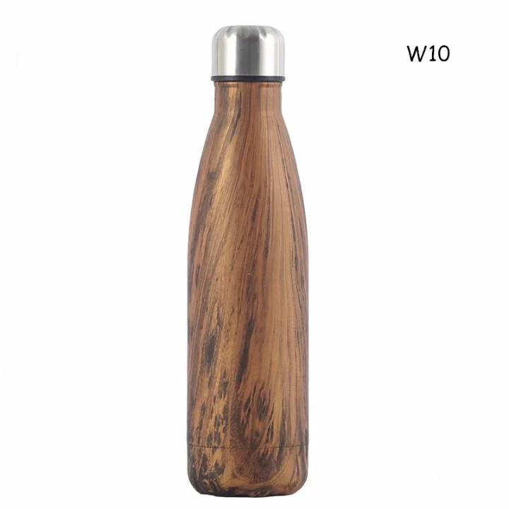 Gourde Isotherme Imitation Bois – Élégante & Incassable