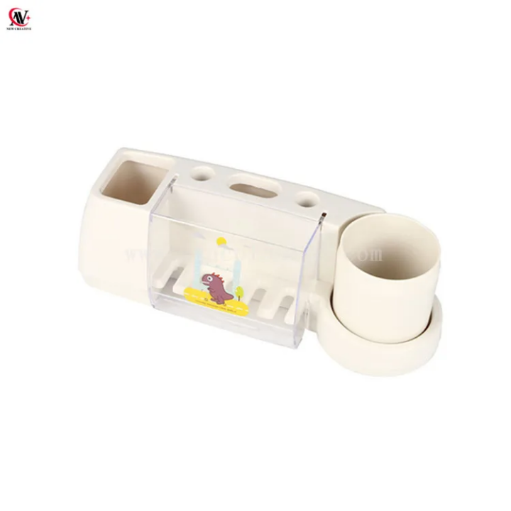 Organisateur mural multifonction salle de bain avec gobelet et tiroir – Design mignon