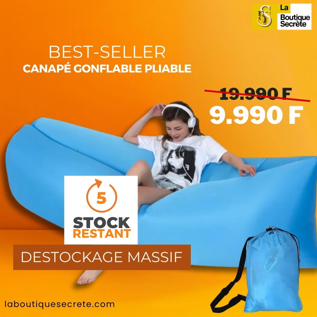 Canapé gonflable pliable