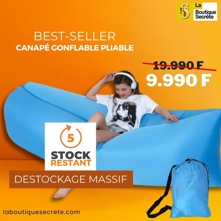 Canapé gonflable pliable