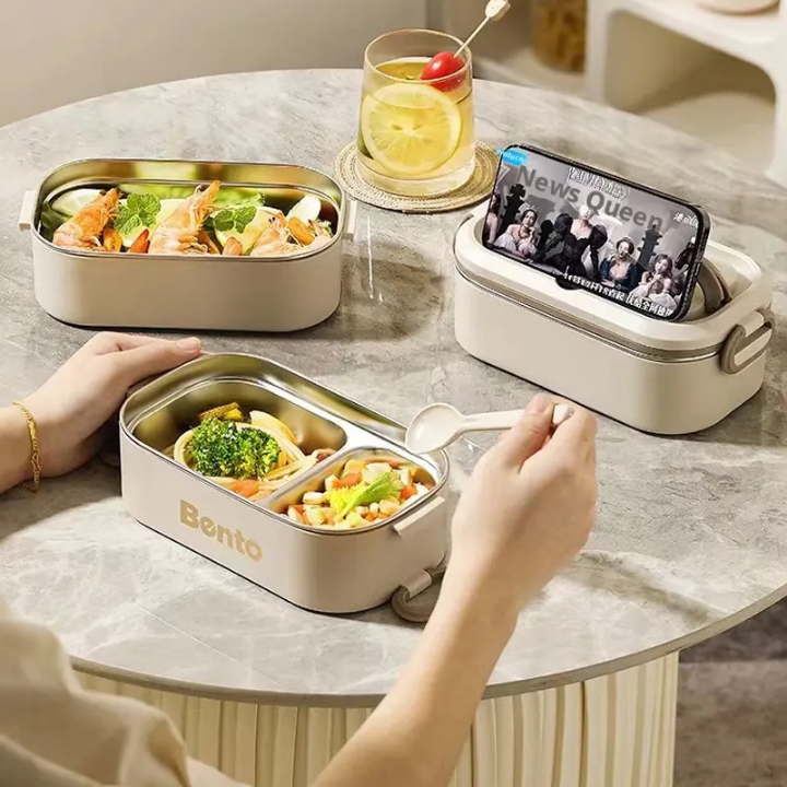 Boîte Bento Isotherme 3 Étages – Lunch Box Hermétique et Compartimentée