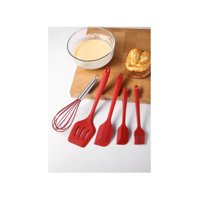 Ensemble ustensile de cuisine en silicone 5 pièces - La boutique secrète