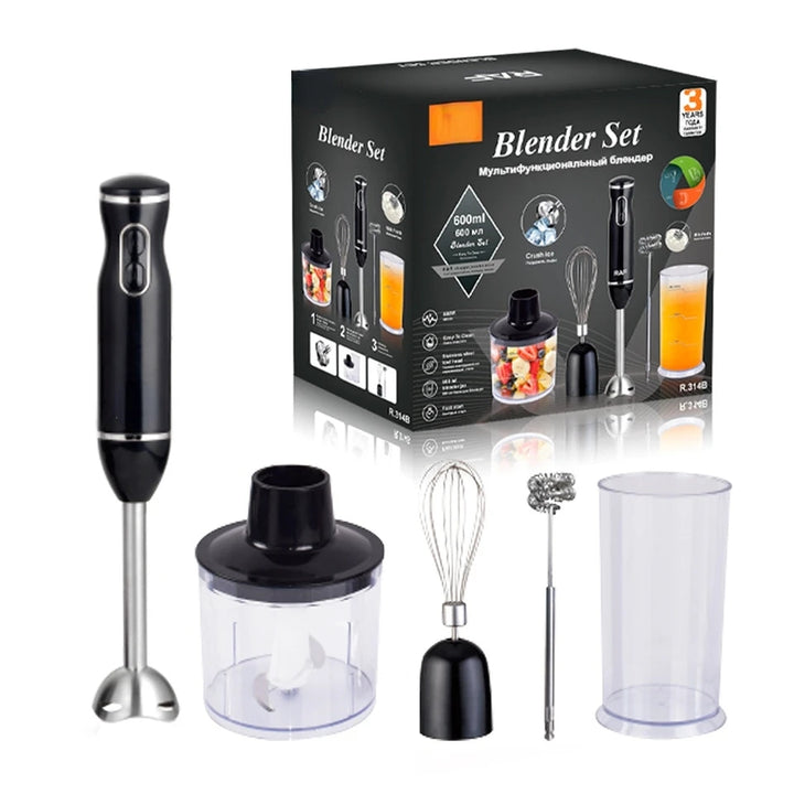 Blender Multifonctionnel 5-en-1 - 800W, Acier Inoxydable et Accessoires Inclus