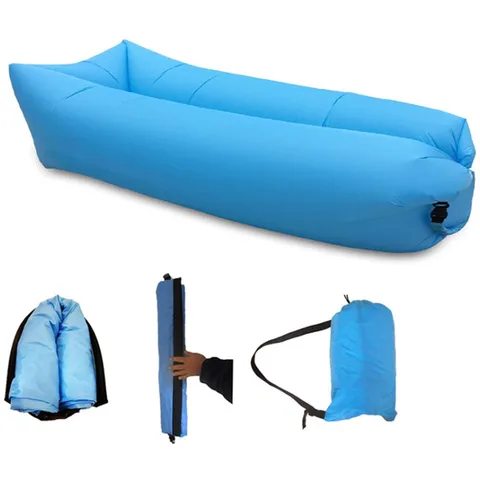 Canapé Gonflable D'Extérieur Pliable Imperméable – Fauteuil Gonflable Portable Camping Jardin Plage, Facile à Nettoyer