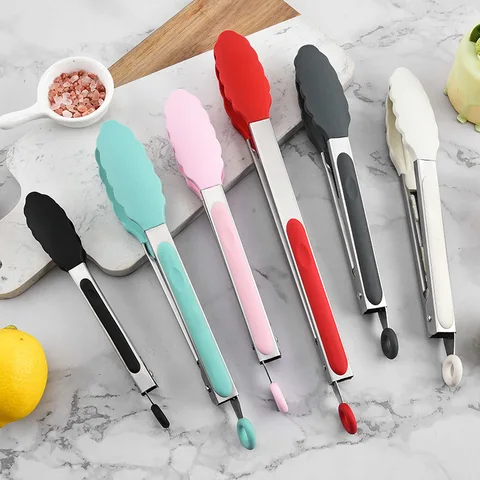 Pince de cuisine en silicone - Multi-usages et résistante à la chaleur