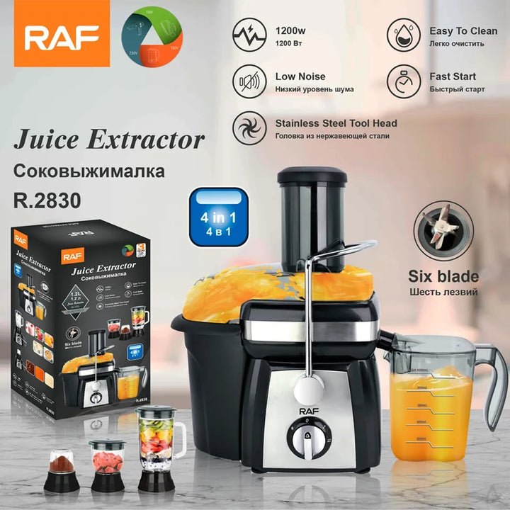 Mixeur RAF3 en 1 (extracteur jus,mixeur ,moulin a grain)