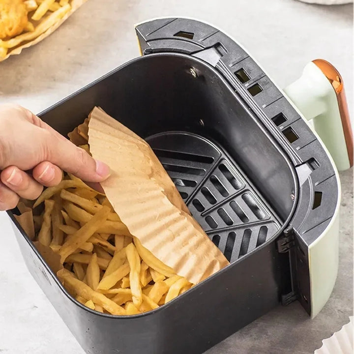 Papier Cuisson Air Fryer, Papier pour Friteuse à air 100 pièces