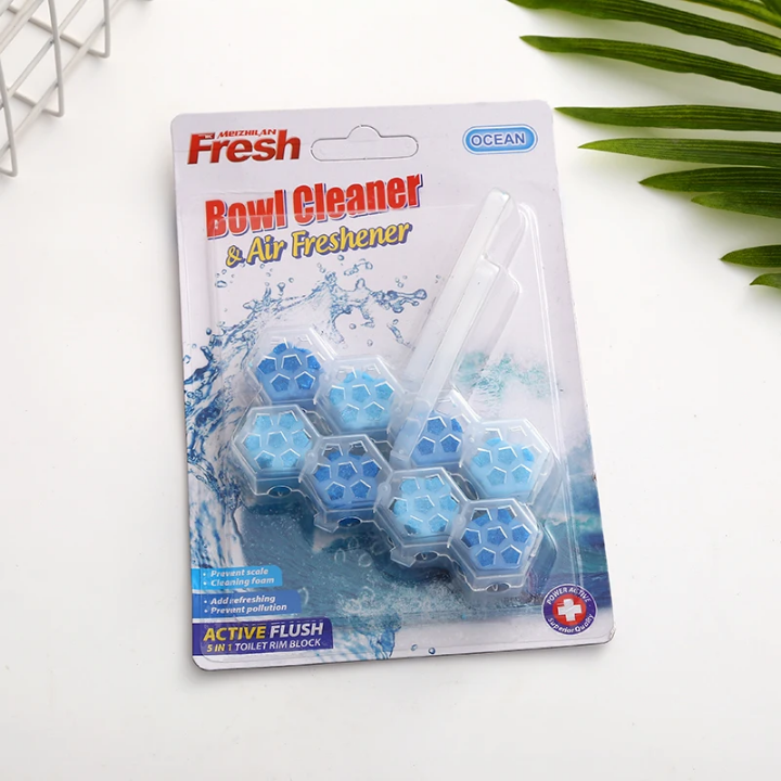 Bloc WC Nettoyant & Désodorisant Fresh – Active Flush 4 en 1 | Parfums Ocean