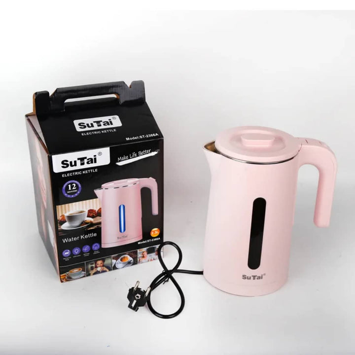 Bouilloire Électrique SuTai 1.2L Rose - Rapide et Élégante pour Thé et Café