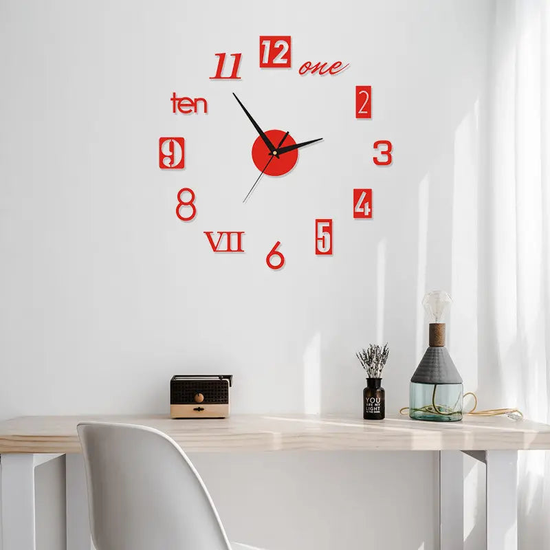 Horloge murale 3D