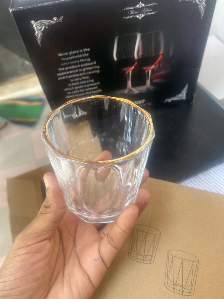 Verre bordure doré - La boutique secrète