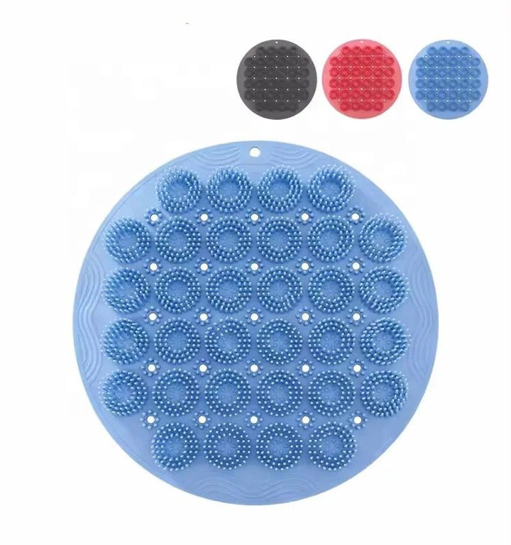 Tapis Brosse en silicone forme rond