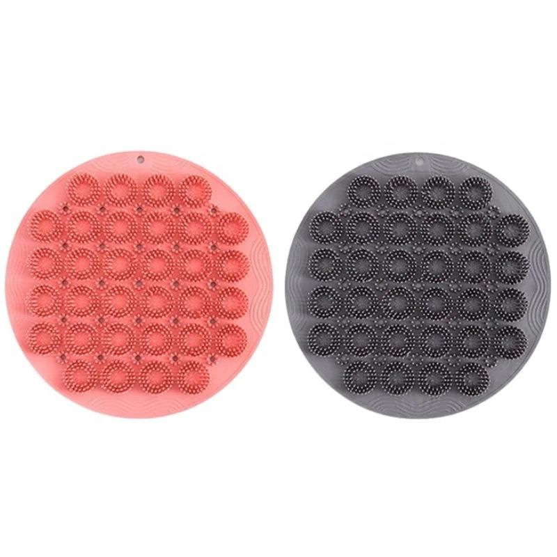 Tapis Brosse en silicone forme rond