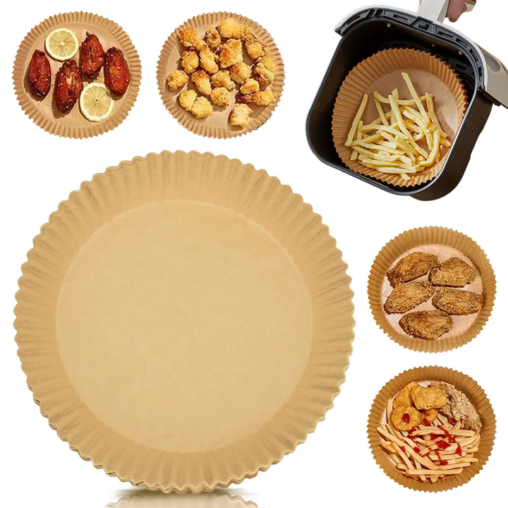 Papier Cuisson Air Fryer, Papier pour Friteuse à air 100  pièces - La boutique secrète