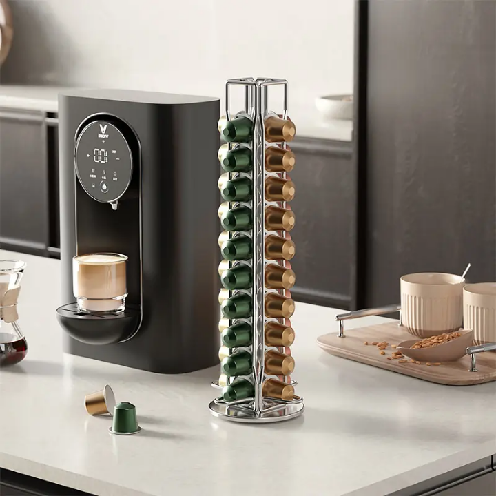 Présentoir Rotatif Capsules Café – Support Métal 360° (40 Capsules)