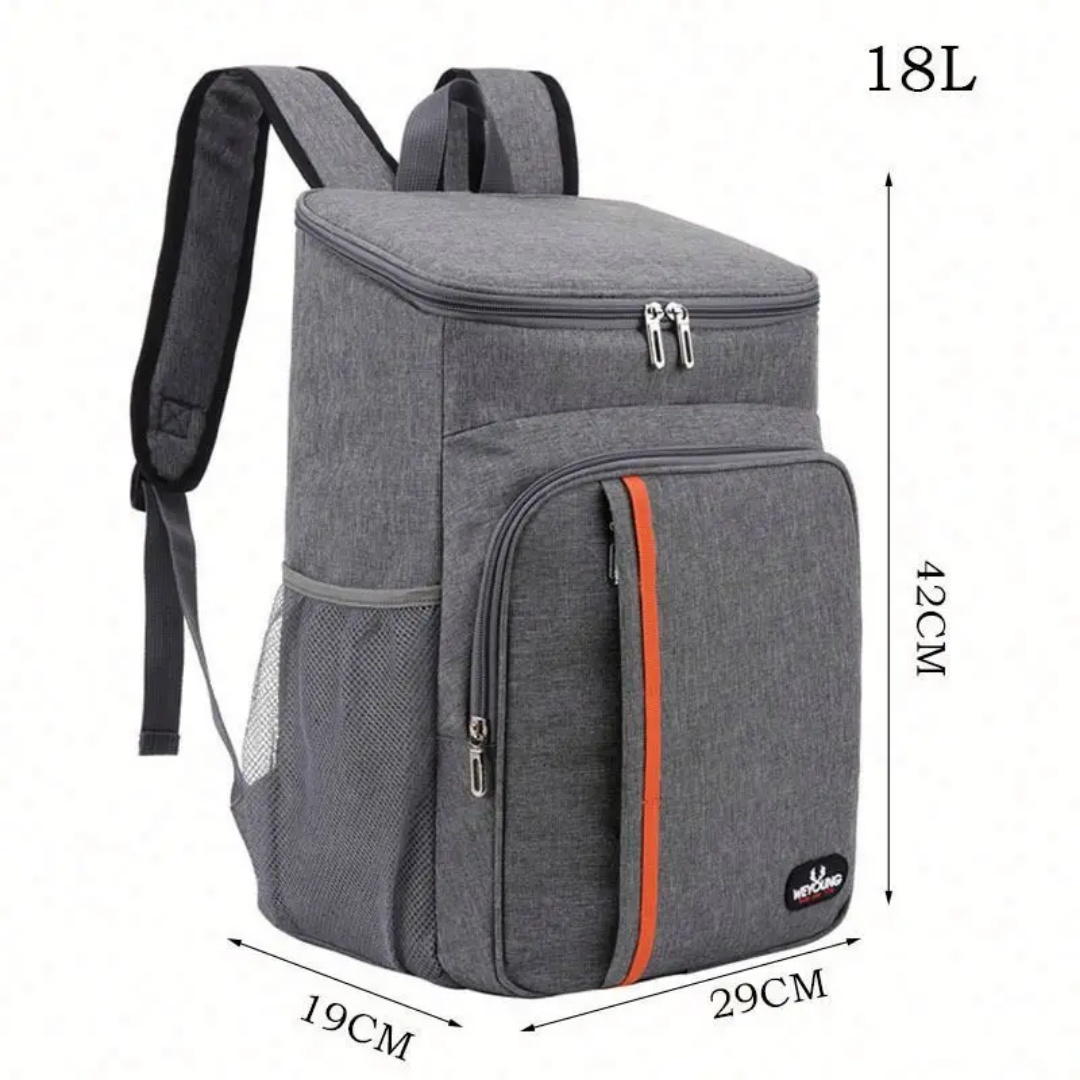 Sac Isotherme 18L Gris - Glacière Portable pour Repas et Pique-nique Famille 