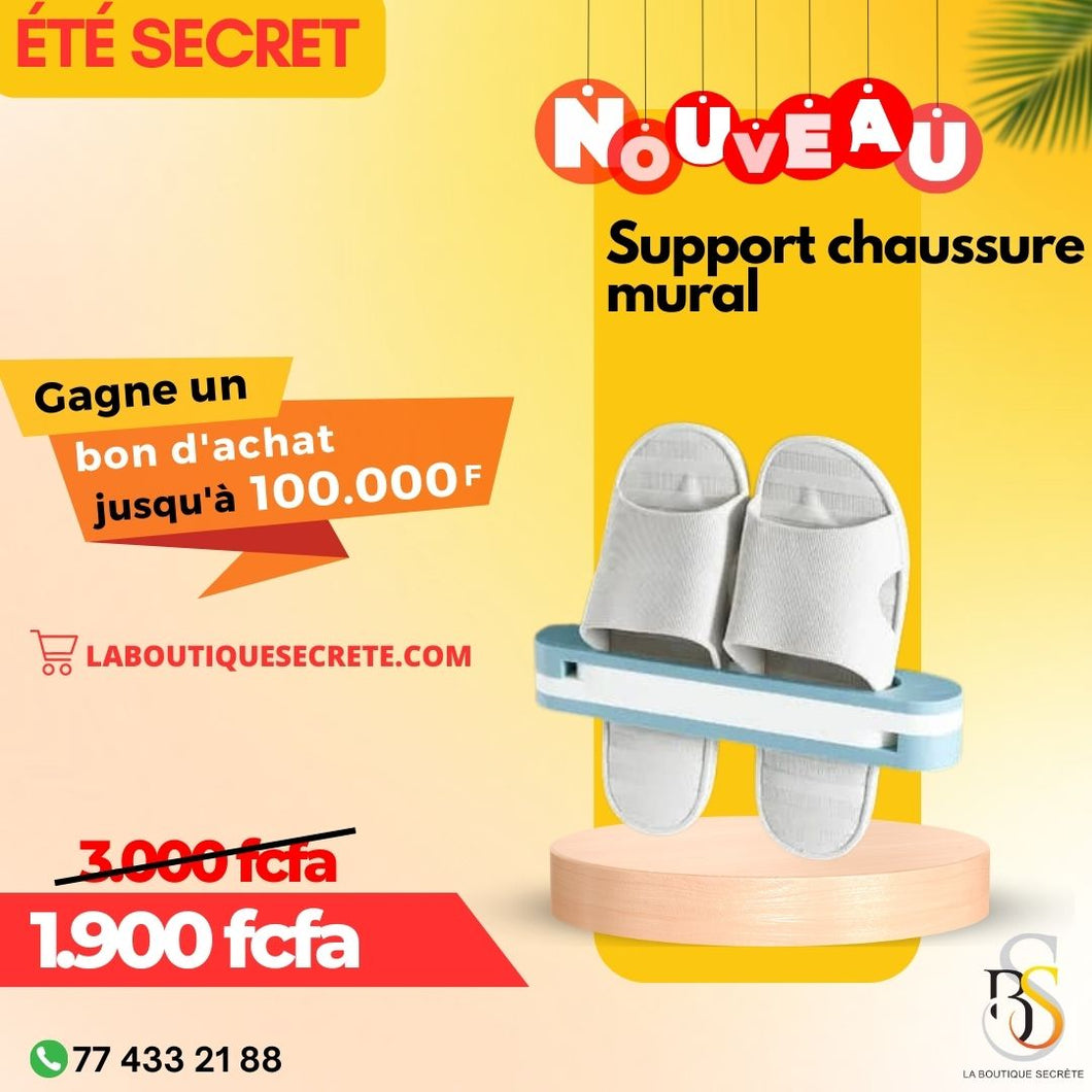 support chaussure mural