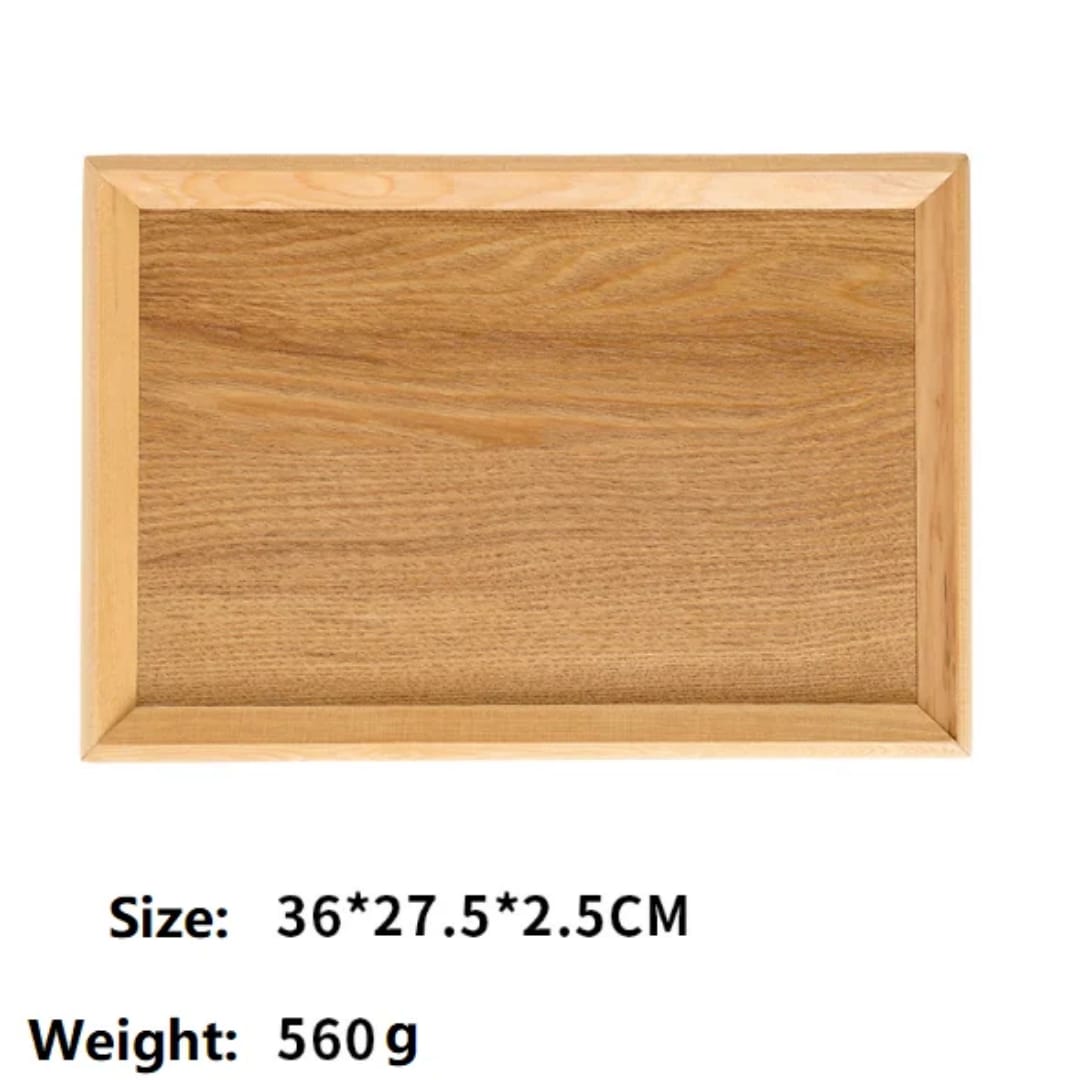 Plateau de Service en Bois Naturel - 3 Tailles Disponibles