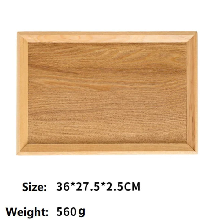 Plateau de Service en Bois Naturel - 3 Tailles Disponibles