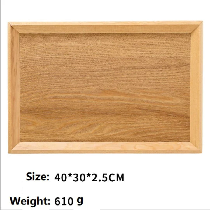 Plateau de Service en Bois Naturel - 3 Tailles Disponibles