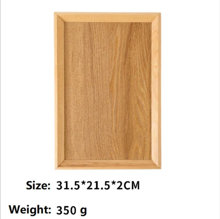 Plateau de Service en Bois Naturel - 3 Tailles Disponibles