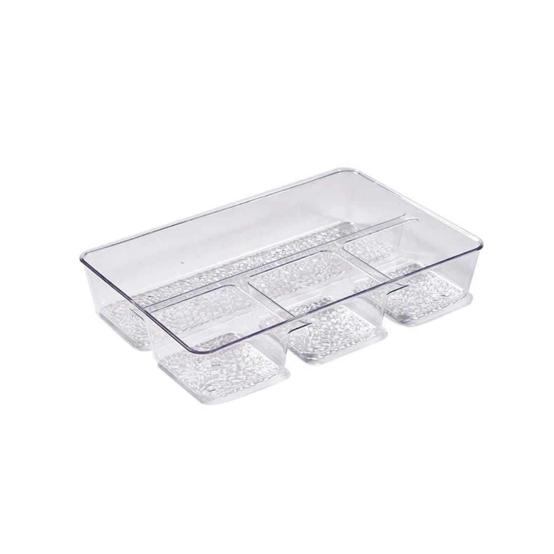 Organisateur de Tiroir Transparent Multi-Compartiments - Rangement Cuisine Frigo Salle de Bain