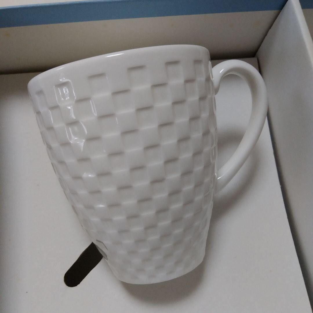 Mug Céramique Texturé Blanc 350ml - Tasse à Café Élégante pour Maison et Bureau LOT DE 6 PIECES