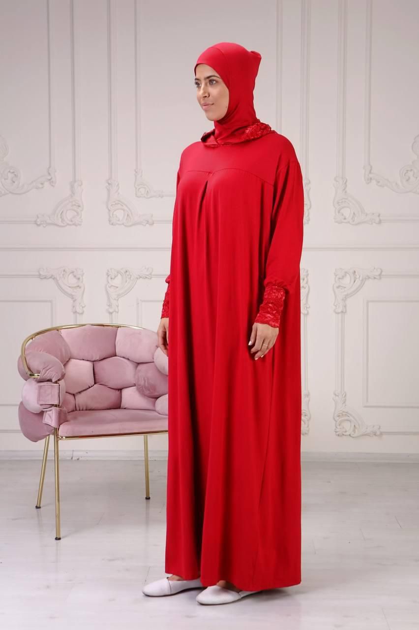 Tenue de Prière Femme avec Hijab Intégré - Confort et Modestie - Taille Standard