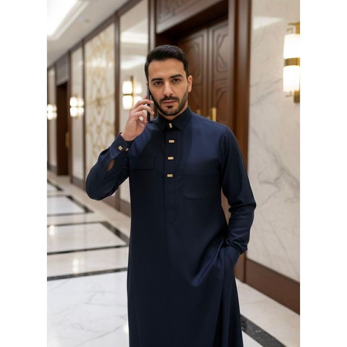 Ensemble Kaftan DIALABER Homme Grande Taille - Tenue Korité 2026 Élégante