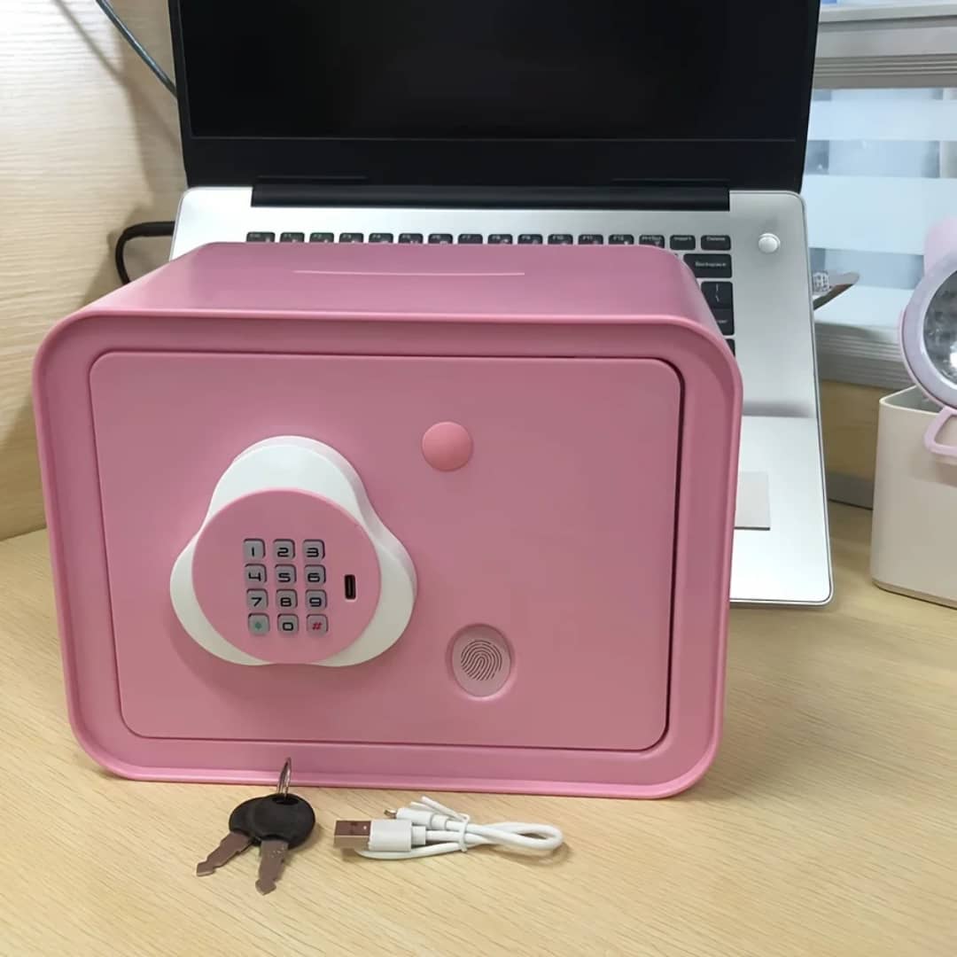 Coffre-Fort Musical Électronique à Code Digital – Tirelire Design Premium USB