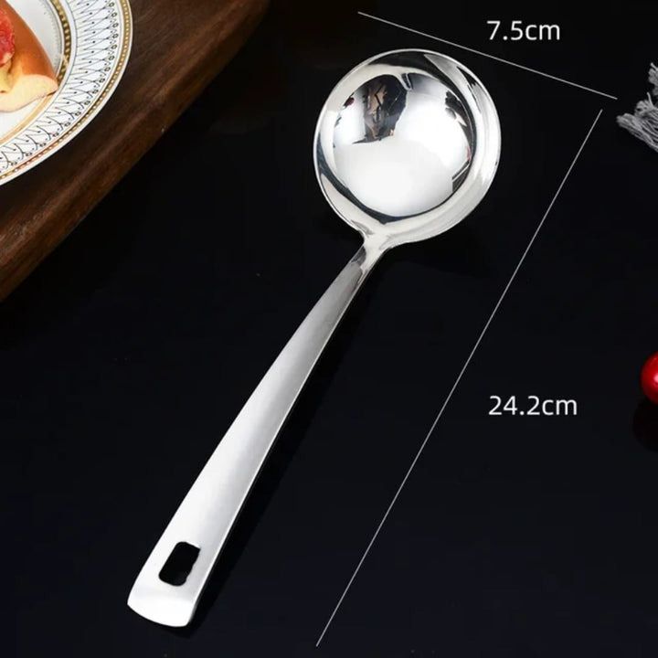 Louche à Soupe Professionnelle en Acier Inoxydable 24cm - Ustensile de Cuisine Durable