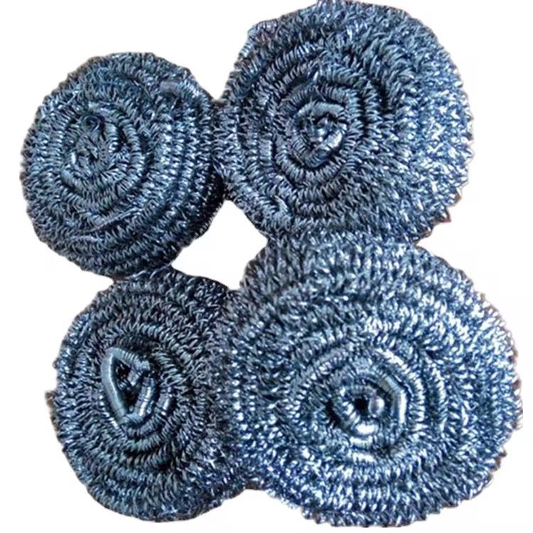 Éponge Métallique Inox Anti-Rouille – Lot de 4 | Vaisselle &amp; Casseroles