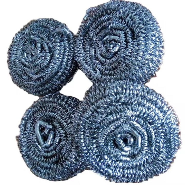 Éponge Métallique Inox Anti-Rouille – Lot de 4 | Vaisselle &amp; Casseroles