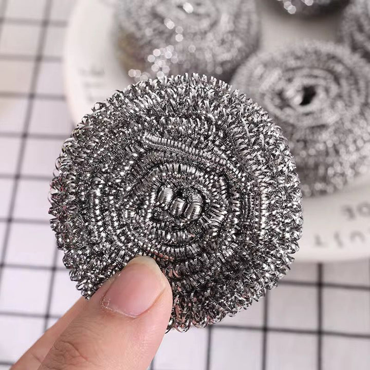 Éponge Métallique Inox Anti-Rouille – Lot de 4 | Vaisselle &amp; Casseroles