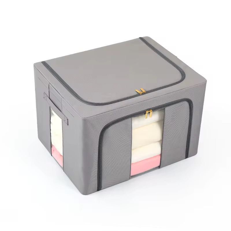 Boîte de Rangement Plastique avec Fenêtre et Double Ouverture – 50x40x32 cm
