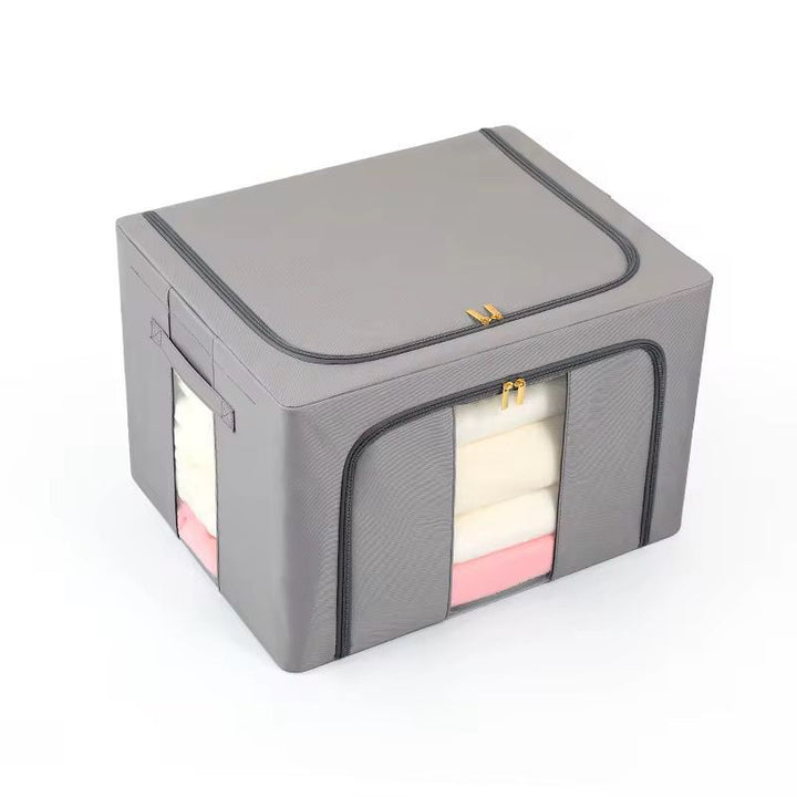 Boîte de Rangement Plastique avec Fenêtre et Double Ouverture – 50x40x32 cm