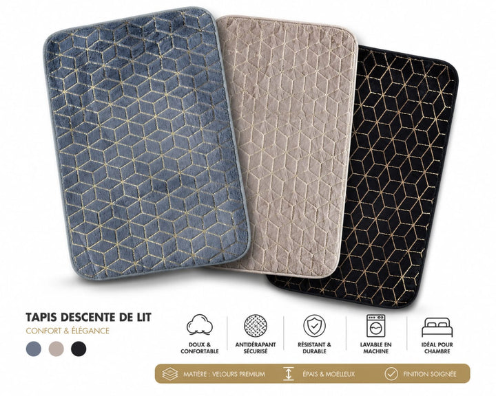 Tapis Descente de Lit Moelleux 80x50cm – La Boutique Secrète
