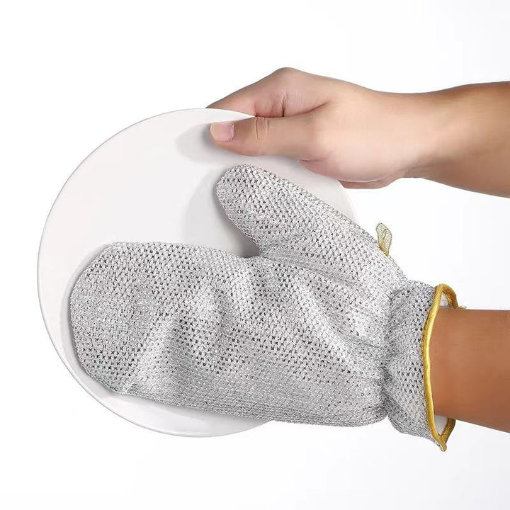 Pack Nettoyage Cuisine Ultra Efficace – Éponge Métallique Anti-Rayures + Gant + Lingettes Réutilisables