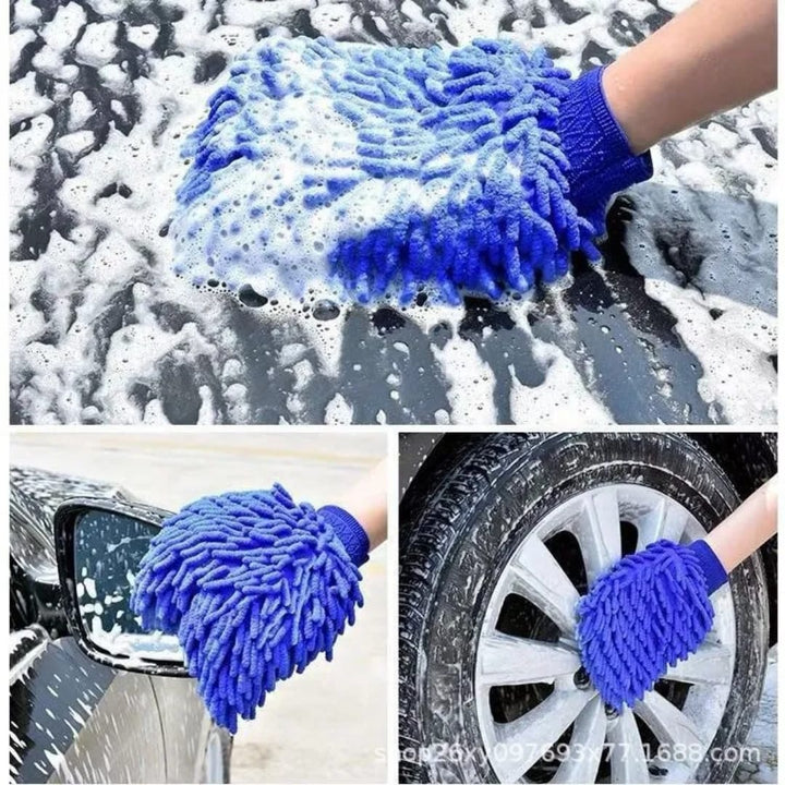 Gant de Lavage Voiture en Microfibre Chenille – Nettoyage Doux &amp; Efficace