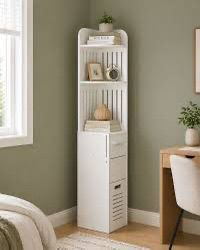 Colonne de Rangement Étroite 120 cm – Salle de Bain &amp; Couloir