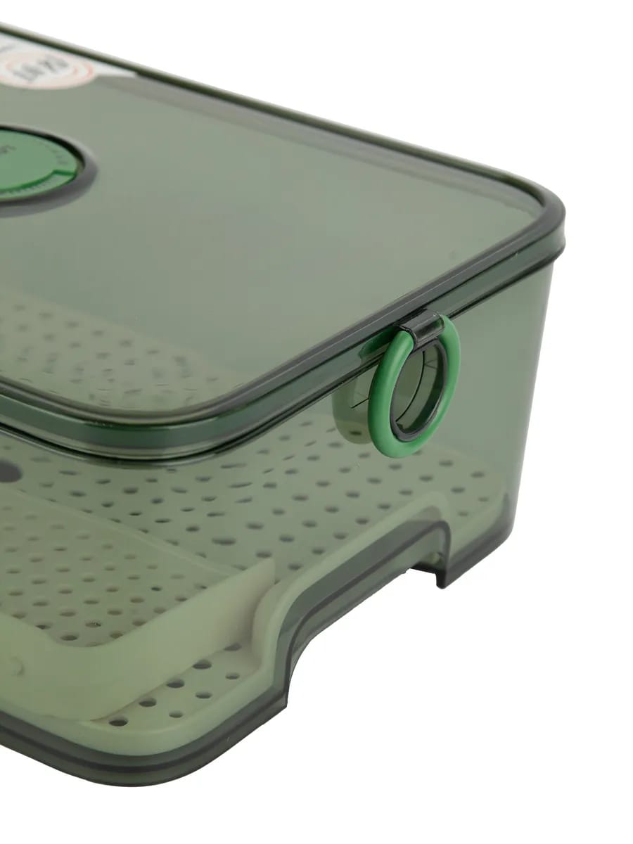 Boîte de Rangement Fraîcheur Réfrigérateur LONGSTAR 8L – Plateau Égouttoir Intégré