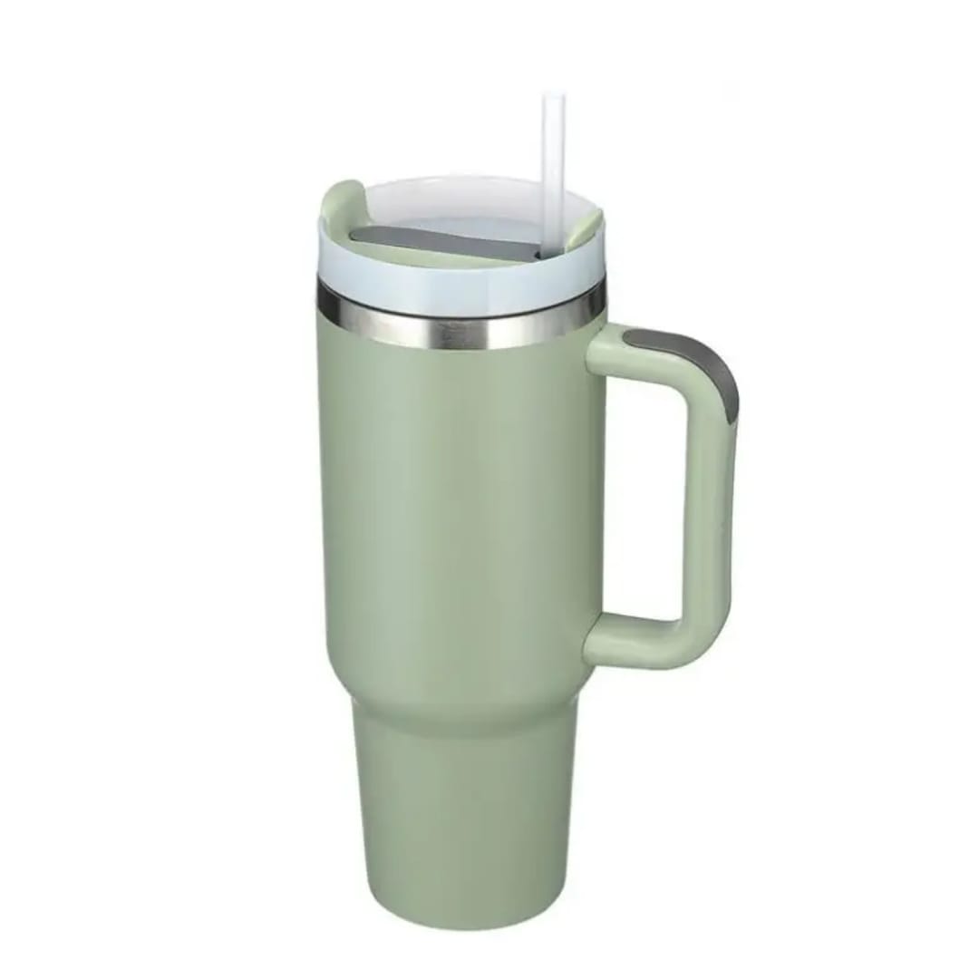 Gobelet Isotherme 1200 mL – Grande Capacité avec Poignée &amp; Paille | Acier Inoxydable BPA-Free