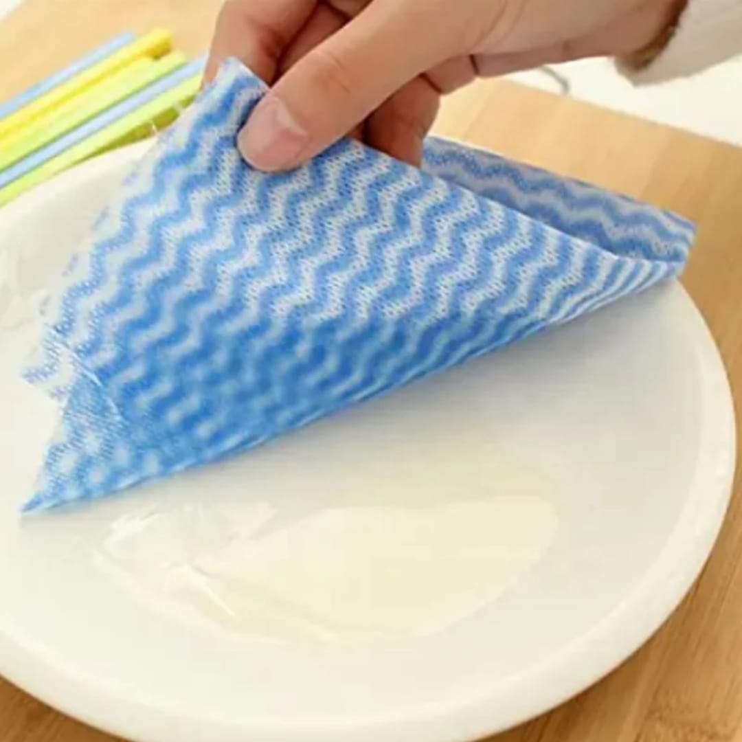 Lingettes Nettoyantes Réutilisables 50 Feuilles – Rouleau Heavy Duty Multiusage